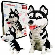 Klocki - Zestaw Klocków Konstrukcyjnych Klocki Pies Husky Do Zbudowania 6000 el. - miniaturka - grafika 1