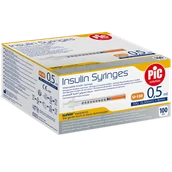 Glukometry i akcesoria dla diabetyków - Pic Solution Insulin Syringes, strzykawka insulinowa 0,5 ml z igłą 31G (0,25 mm) x 8 mm, 100 sztuk - miniaturka - grafika 1