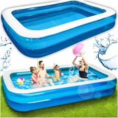 Baseny ogrodowe - BASEN OGRODOWY DMUCHANY Duży Rodzinny prostokątny Ogród Taras 262 x 175cm - miniaturka - grafika 1