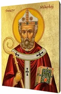 Ikony i obrazy sakralne - Ikona religijna święty Mikołaj - miniaturka - grafika 1