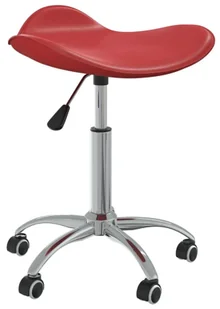 Obrotowy taboret regulowany czerwone wino - Movo - Taborety i hokery - miniaturka - grafika 1