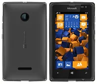 Etui i futerały do telefonów - mumbi etui kompatybilne z Microsoft Lumia 532 etui na telefon komórkowy, przezroczyste czarne - miniaturka - grafika 1