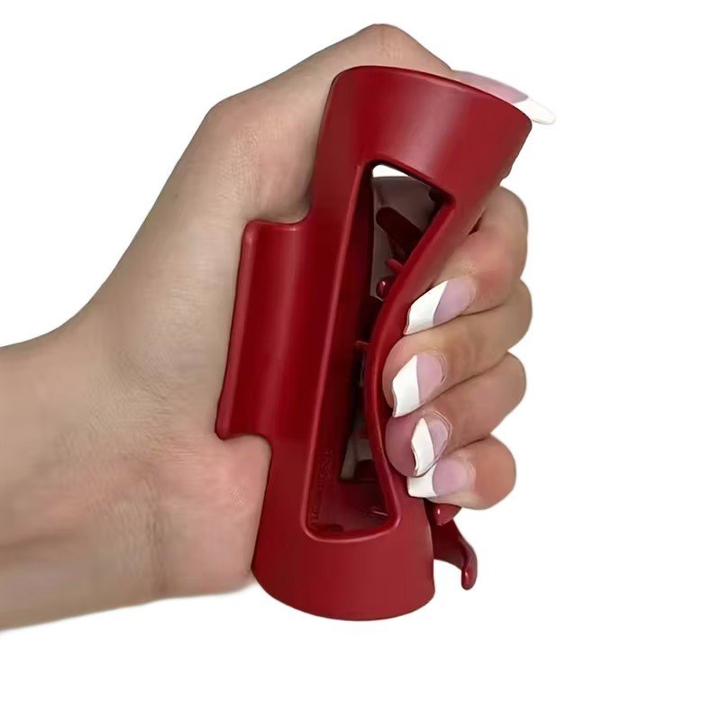 Spinki do Włosów Super Kolory i Wzory Czerwona Duża Spinka Miękka Klamra