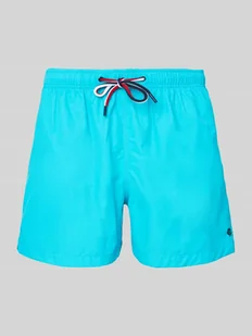 Spodenki kąpielowe o kroju relaxed fit z wyhaftowanym logo - Kąpielówki męskie - miniaturka - grafika 1