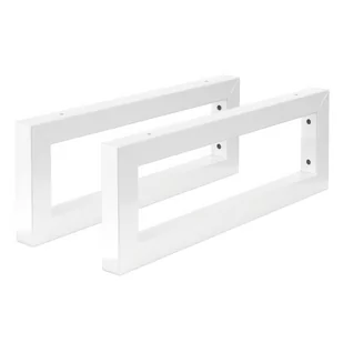 Wspornik ścienny do umywalki, zestaw 2 sztuk, 400x150 mm, biały, stal ML-Design - Meble łazienkowe - miniaturka - grafika 1