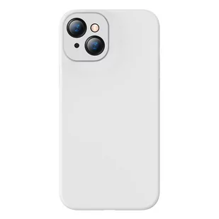 Baseus Liquid Gel Case silikonowe etui pokrowiec do iPhone 13 biały (ARYT000302) - Etui i futerały do telefonów - miniaturka - grafika 1