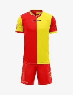 Zestawy męskiej odzieży sportowej - Givova, kit combo Mc, czerwony/żółty, L - grafika 1