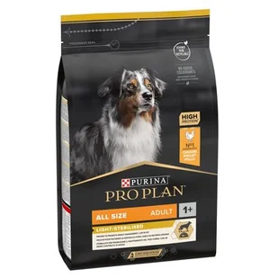 Purina Pro Plan Optiweight All Size Light&Sterilised Adult 3 kg - Sucha karma dla psów - miniaturka - grafika 6