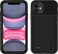 Etui i futerały do telefonów - iPhone 11 Hard Case Protection 2 w 1 Bateria 4500 mAh Miękka w dotyku, czarna - miniaturka - grafika 1