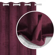 Zasłony - Zasłona gotowa Welurowa Velvet 140x250 (bordowa) - miniaturka - grafika 1