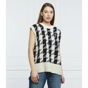 Kamizelki damskie - Tommy Hilfiger Wełniana kamizelka | Relaxed fit - miniaturka - grafika 1