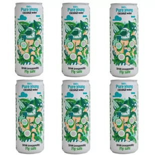 6x Woda kokosowa COCONAUT z młodego kokosa 320 ml - Woda - miniaturka - grafika 1