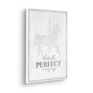 Wyposażenie pokoiku dziecięcego - Komar Disney 100 obraz na blejtramie w ramie z prawdziwego drewna – Mary Poppins Pretty Perfect – rozmiar 30 x 40 cm – pokój dziecięcy, obraz na płótnie, obraz ścienny - miniaturka - grafika 1