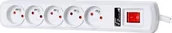 Listwy zasilające - Listwa zasilająca GetFort 5 gniazd 1.5 m biała 26258 - miniaturka - grafika 1