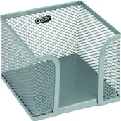 Przyborniki na biurko - Grand Pojemnik na kartki GR-043S srebrny - miniaturka - grafika 1