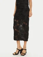 Spódnice - ROTATE Spódnica ołówkowa 113615 Czarny Regular Fit - miniaturka - grafika 1