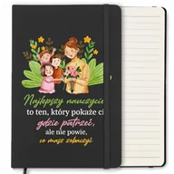 Notesy i bloczki - NOTES W LINIE Z GUMKĄ A5 DZIEŃ NAUCZYCIELA WZORY - miniaturka - grafika 1