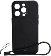 Etui i futerały do telefonów - Bizon Etui Case Silicone Magnetic do Apple iPhone 14 Pro, czarne - miniaturka - grafika 1