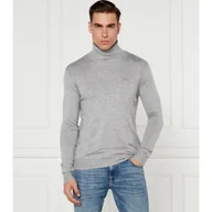 Swetry męskie - GUESS Golf EBENEZER Slim Fit z dodatkiem jedwabiu - miniaturka - grafika 1