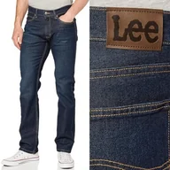 Spodnie męskie - Lee Legendary Slim Road Rash dopasowane proste spodnie jeansowe W30 L30 - miniaturka - grafika 1