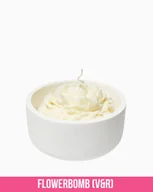 Świece - Świeca sojowa - Różany Blask (Kremowa)- 200 ml - Zapach FlowerBomb (V&R) - miniaturka - grafika 1