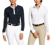 Koszulki jeździeckie - Ariat Koszulka konkursowa SUNSTOPPER damska - miniaturka - grafika 1