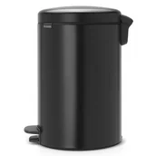 Kosze na śmieci - Brabantia kosz z pedałem NEWICON 20 l czarny - miniaturka - grafika 1