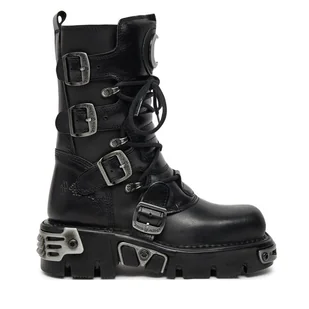 Glany NEW ROCK M-373LUNA-S1 Czarny - Glany damskie - miniaturka - grafika 1