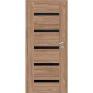 Drzwi wewnętrzne - Drzwi wewnętrzne pokojowe Tinos Black orzech karmel 80 lewe Artens 5905612069245 - miniaturka - grafika 1