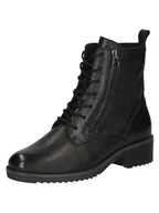 Botki damskie - CAPRICE Damskie sztyblety Lace Boot Flat 9-25253-43, Czarna papka, 40 EU Weit - miniaturka - grafika 1