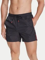 Kąpielówki męskie - HUGO Szorty kąpielowe Fab 50500973 Czarny Regular Fit - miniaturka - grafika 1