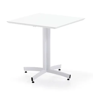 Klasyczny stół do kawiarni SANNA, 700x700x720 mm, biały - Stoły i stoliki do biura - miniaturka - grafika 1