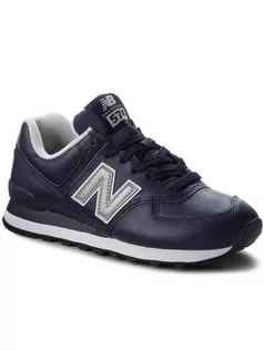 Buty sportowe męskie - New Balance ML574LPN granatowy - grafika 1