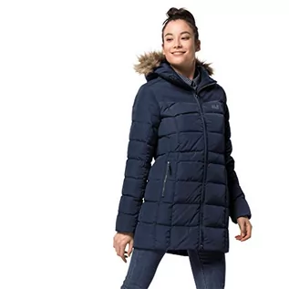 Płaszcze damskie - Jack Wolfskin Płaszcz BAFFIN ISLAND COAT midnight blue - XXL 1203332-1910 - grafika 1