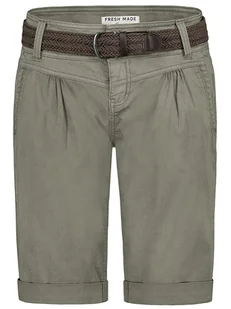Fresh Made Bermudy w kolorze khaki - Spodenki damskie - miniaturka - grafika 1