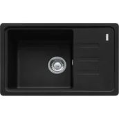 Zlewozmywaki - FRANKE 114.0676.319 Zlewozmywak Basis BSG 611-62 Fragranit Czarny mat - miniaturka - grafika 1
