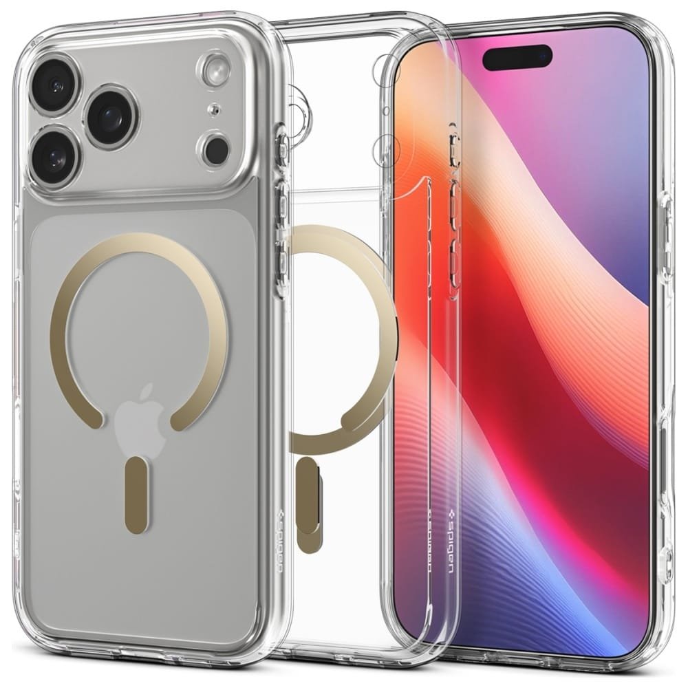Etui Spigen Ultra Hybrid Mag MagSafe do iPhone 17 Pro Max złoty