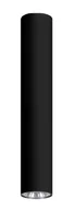 Lampy sufitowe - Czarny punktowy plafon spot sufitowy 30 cm Vopafo - miniaturka - grafika 1