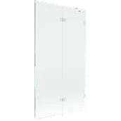 Parawany nawannowe - Mexen Lunar parawan nawannowy 2-skrzydłowy prawy 100 x 150 cm, transparent, biały - 897-100-100-20-00-P - miniaturka - grafika 1
