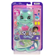 Figurki dla dzieci - Polly Pocket Koci rejs Zestaw kompaktowy Kotek Zabawka dla dzieci - miniaturka - grafika 1