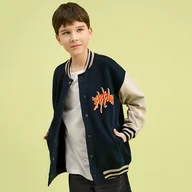 Bluzy dla chłopców - Cool Club, Bluza chłopięca, rozpinana, niebieska - miniaturka - grafika 1