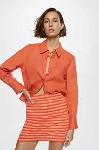 Mango spódnica Rama kolor pomarańczowy mini prosta - Spódnice - miniaturka - grafika 1