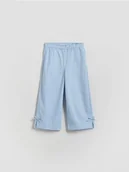 Spodnie i spodenki dla dziewczynek - Reserved - Spodnie z kokardkami - jasnoniebieski - miniaturka - grafika 1