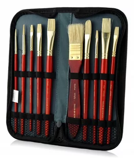 Zestaw pędzli do farb olejnych 10szt Simply w etui  Daler-Rowney - Pędzle - miniaturka - grafika 1