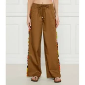 Spodnie damskie - Desigual Spodnie PAISLEY | Desigual x M. Christian Lacroix | flare fit - miniaturka - grafika 1