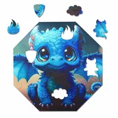 Puzzle - Puzzle drewniane Milliwood - Hi, I'm little – Diego Dragon 29x29 - 46 El. - miniaturka - grafika 1