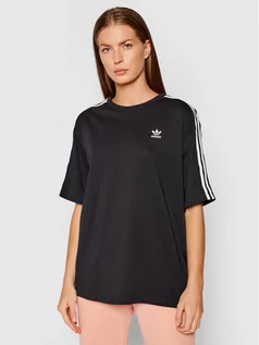 Koszulki i topy damskie - Adidas T-Shirt adicolor Classics H37795 Czarny Oversize - grafika 1