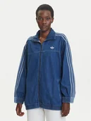 Kurtki damskie - adidas Kurtka jeansowa adicolor Denim Adilenium JY2896 Niebieski Oversize - miniaturka - grafika 1