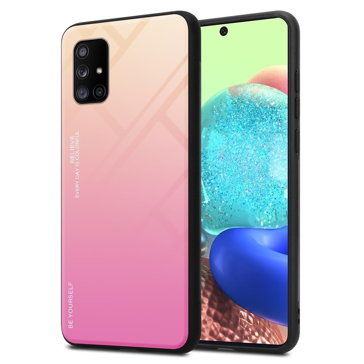 Etui ochronne Cadorabo do Samsung Galaxy A71 5G w kolorze czarnym etui na telefon komórkowy etui z TPU etui ze szkła hartowanego