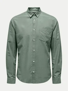 Only & Sons Koszula Alvaro 22006479 Zielony Slim Fit - Koszule męskie - miniaturka - grafika 1